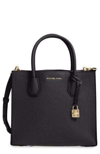 Michael Michael Kors 'medium Mercer' Leather Tote - Pink