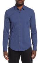 Men's Boss Ronni Slim Fit Stretch Sport Shirt, Size - Blue