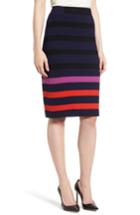 Women's Boss Ebienne Stripe Pencil Skirt - Blue