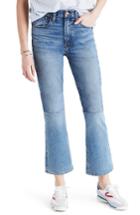 Women's Madewell Retro Crop Bootcut Jeans: Two-tone Edition - Blue