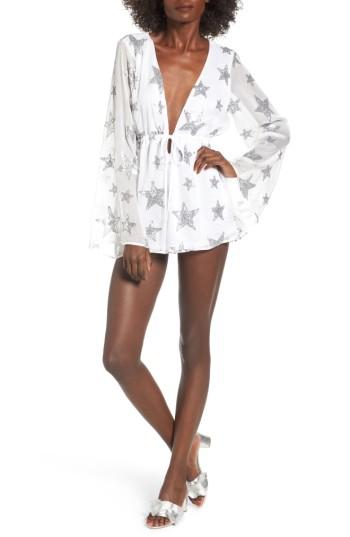 Women's Show Me Your Mumu Roxy Tie Waist Romper - Ivory