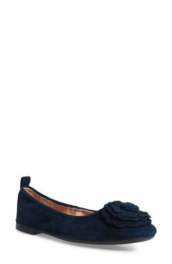 Women's Taryn Rose Rosalyn Ballet Flat .5 M - Blue
