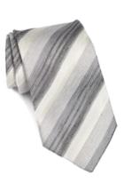 Men's John Varvatos Star Usa Stripe Silk & Linen Tie, Size - Grey