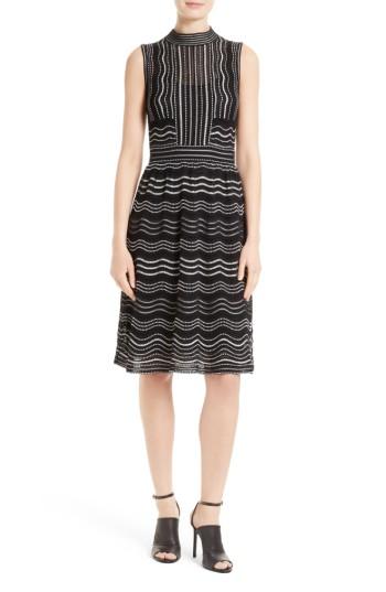 Women's M Missoni Ripple Dot Fit & Flare Dress