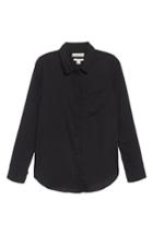 Women's Treasure & Bond Drapey Classic Shirt, Size - Black