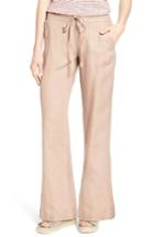Women's Kut From The Kloth 'garyson' Wide Leg Linen Pants - Brown