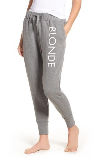 Women's Brunette The Label Blonde Jogger Pants /small - Grey
