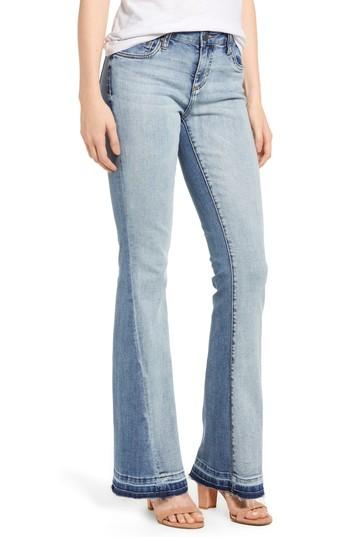 Women's Kut From The Kloth Baby Bootcut Contrast Release Hem Jeans - Blue
