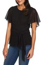 Women's 1.state Tie Waist Blouse, Size - Black