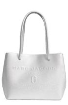 Marc Jacobs Mini Metallic Leather Logo Shopper Tote - Metallic