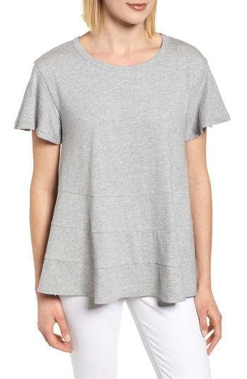 Women's Caslon Relaxed Peplum Tee - Grey