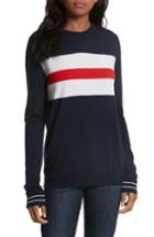 Women's Etre Cecile Boyfriend Knit Merino Wool Sweater - Blue