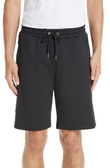 Men's Moncler Tape Track Shorts - Black