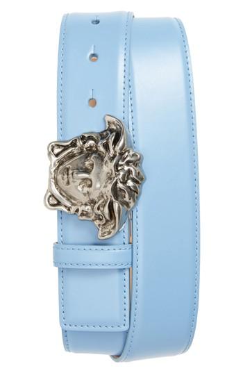 Men's Versace First Line Medusa Head Leather Belt Eu - Powder Pink-antiqued