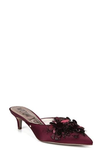 Women's Sam Edelman Dorcy Embellished Mule M - Burgundy