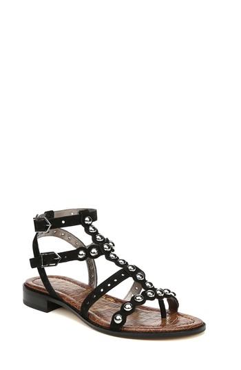 Women's Sam Edelman Elisa Studded Gladiator Sandal M - Black