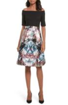 Women's Ted Baker London Keris Mirrored Minerals Tulip Fit & Flare Dress