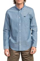 Men's Rvca That'll Do Stretch Woven Shirt - Blue