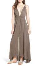 Women's Astr The Label Gauze Crinkle Maxi Dress - Green