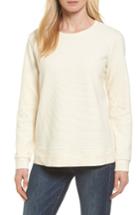 Women's Eileen Fisher Ottoman Organic Cotton Blend Sweater - Ivory