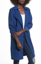 Women's Leith Soft Open Trench Coat - Blue