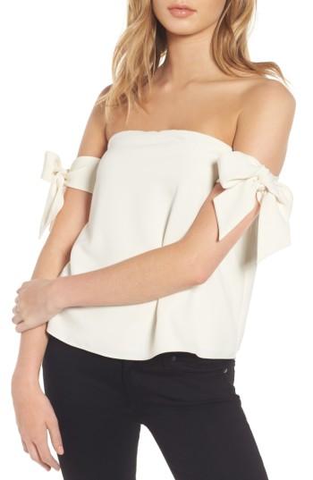 Women's Cooper & Ella Lova Bow Off The Shoulder Top - Ivory