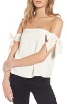 Women's Cooper & Ella Lova Bow Off The Shoulder Top - Ivory