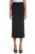 Women's Stella Mccartney Stripe Cotton Skirt Us / 36 It - Black