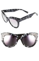 Women's Kendall + Kylie Charli 52mm Cat Eye Sunglasses - Black/ White Marble