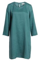 Women's Eileen Fisher Organic Linen Round Neck Shift Dress