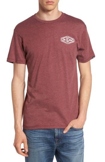 Men's Vans Original Lockup Graphic T-shirt - Burgundy