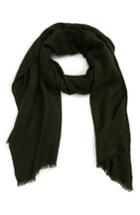 Men's Drakes Solid Cashmere Scarf, Size - Green
