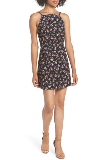 Women's French Connection Whisper Light Floral Sheath Dress - Black