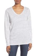 Women's Eileen Fisher Stripe Organic Linen Jersey Tunic