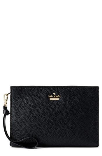 Women's Kate Spade New York Jackson Street - Marlow Leather Wristlet - Black