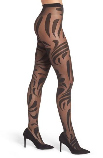 Women's Wolford Droplet Tights - Black