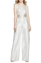 Women's Dessy Collection Twist Convertible Wide Leg Jumpsuit - Metallic