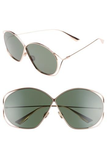 Women's Dior Stellaire 2 68mm Oversize Butterfly Sunglasses - Gold/ Copper
