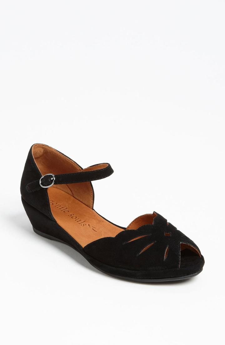 Women's Gentle Souls By Kenneth Cole 'lily Moon' Sandal .5 M - Black