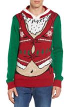 Men's The Rail Santa Hoodie Sweater, Size - Green