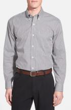 Men's Cutter & Buck 'epic Easy Care' Classic Fit Wrinkle Free Gingham Sport Shirt, Size - Grey (online Only)