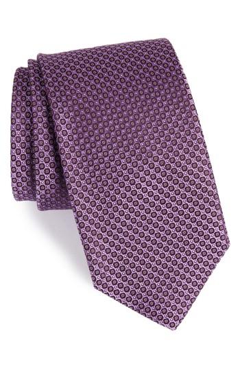 Men's Nordstrom Men's Shop Park Ave Solid Silk Tie, Size X-long - Pink