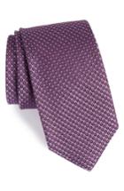 Men's Nordstrom Men's Shop Park Ave Solid Silk Tie, Size X-long - Pink