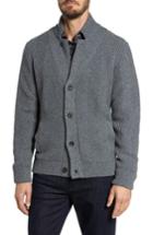 Men's Luciano Barbera Herringbone Wool & Cashmere Cardigan