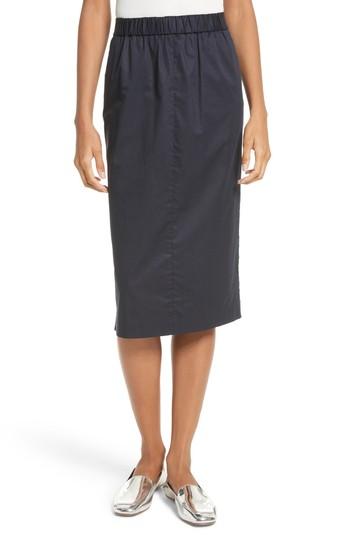 Women's Tibi Side Snap Skirt - Blue