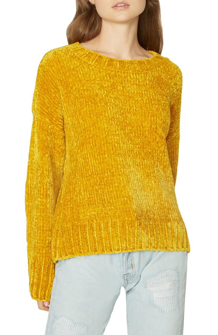 Women's Sanctuary Chenille Pullover - Yellow