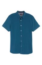 Men's Ted Baker London Twoshor Modern Slim Fit Geo Print Sport Shirt (s) - Blue