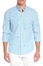 Men's Vineyard Vines Embroidered Seersucker Slim Fit Sport Shirt - Blue