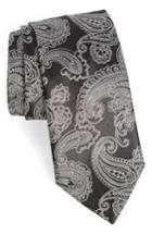 Men's Ted Baker London Paisley Silk Tie, Size - Grey
