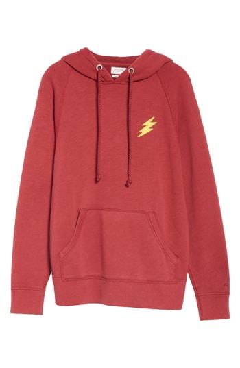 Women's Rag & Bone/jean Racer Hoodie, Size - Burgundy